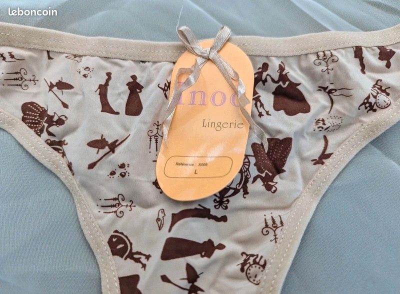 String Beige et Marron Inoo Lingerie Taille L Neuf avec