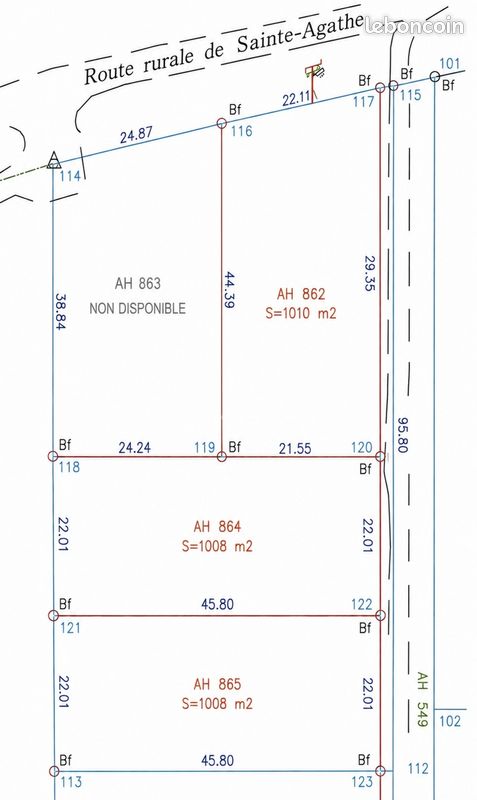 Terrain 1 008 m² Macouria · 90 000 €