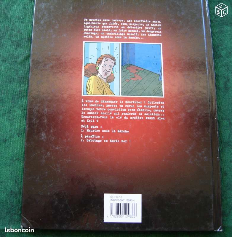 BD: LA CLE DU MYSTERE n°1 Meutre sous la manche (image 2)
