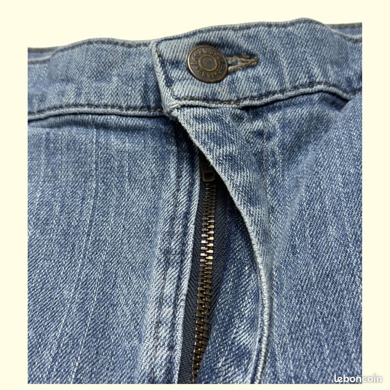 Jean Femme Lee 100% Coton, Taille 14SP, Délavé Moyen/foncé