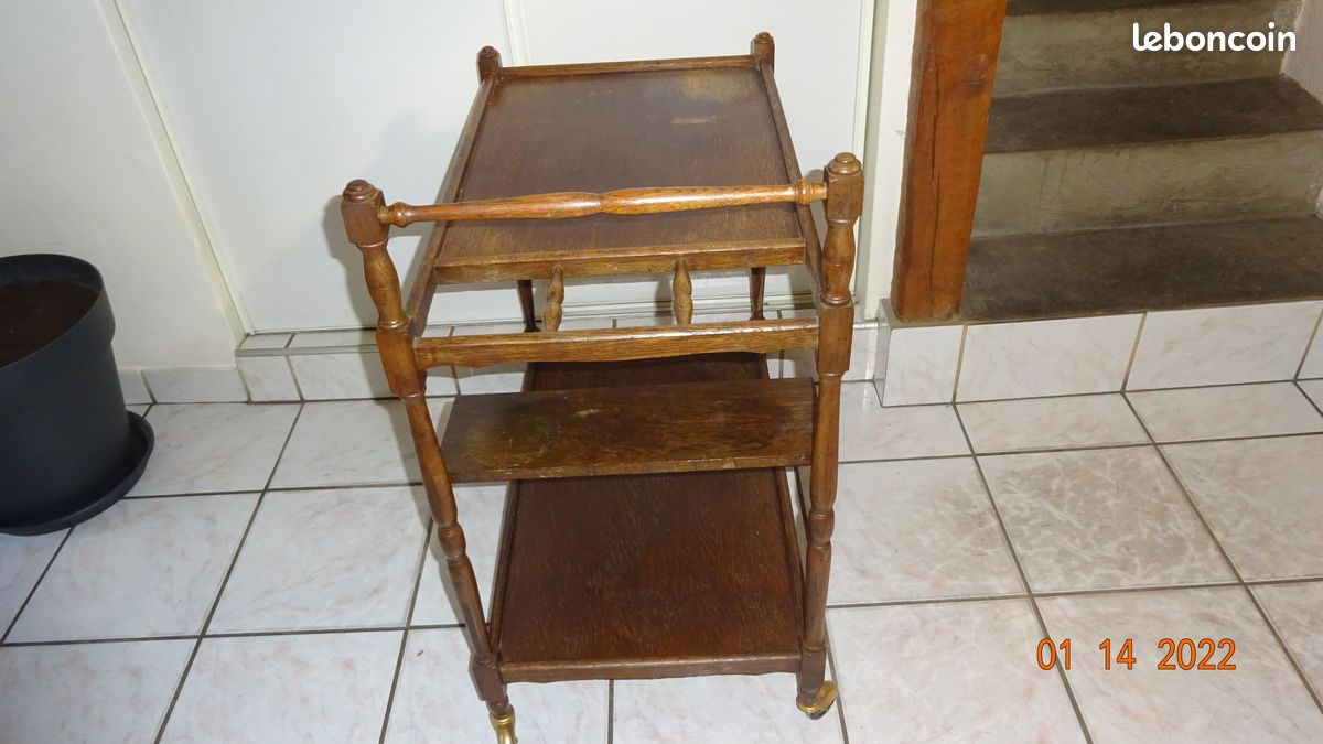 Desserte en bois ( pa de payement avec paypal ) a voir a bayonvillers 80170 haut de france (image 3)