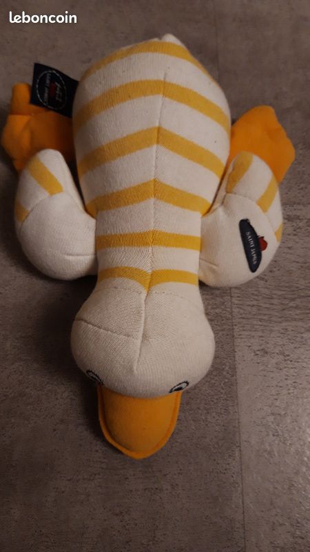 Jouet bébé peluche canard saint James (image 3)