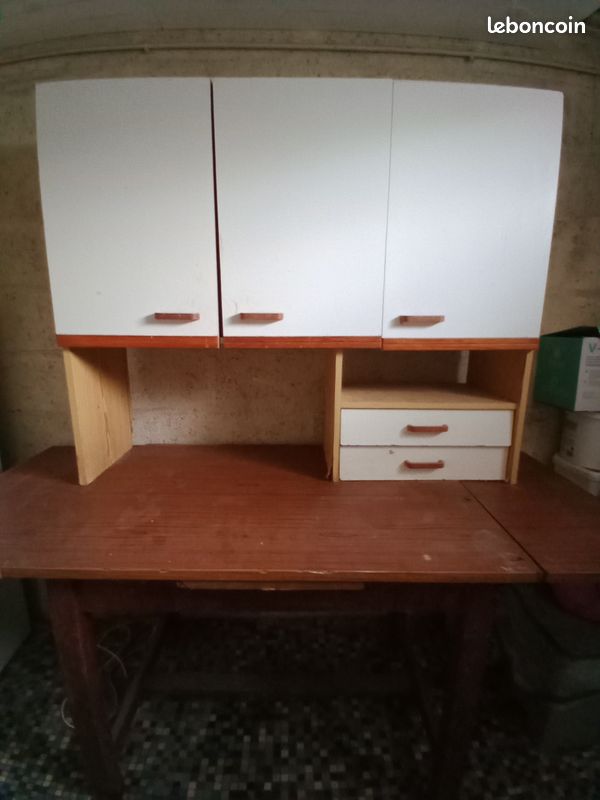 Table + meuble pour garage ou sous-sol (image 1)