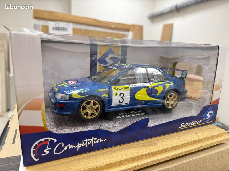 Subaru Impreza WRC version nuit Monte Carlo 1998 Mc Rae MiniGt 1/64° – Les Miniatures