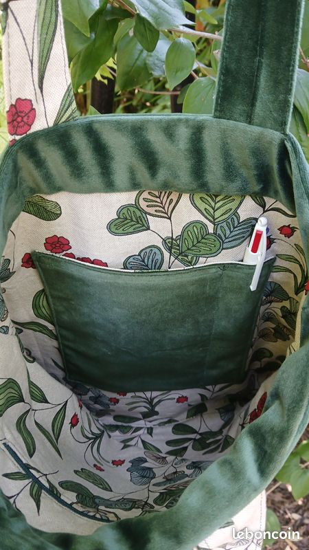 Sac tote bag fait main unique (image 4)