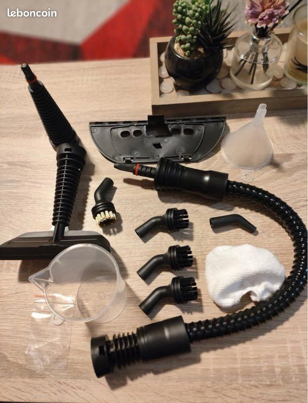 Nettoyeur Vapeur à Main 1050W 10-en-1 – 450 Ml, Pression Continue, Multi-Surfaces