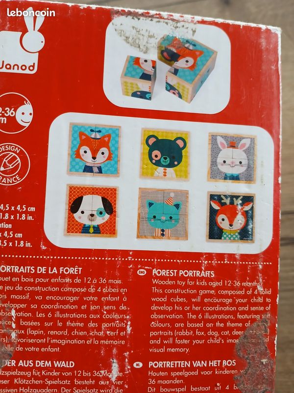 Cubes en bois puzzle (image 2)