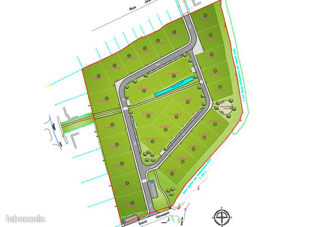 Terrain 500 m² Holque