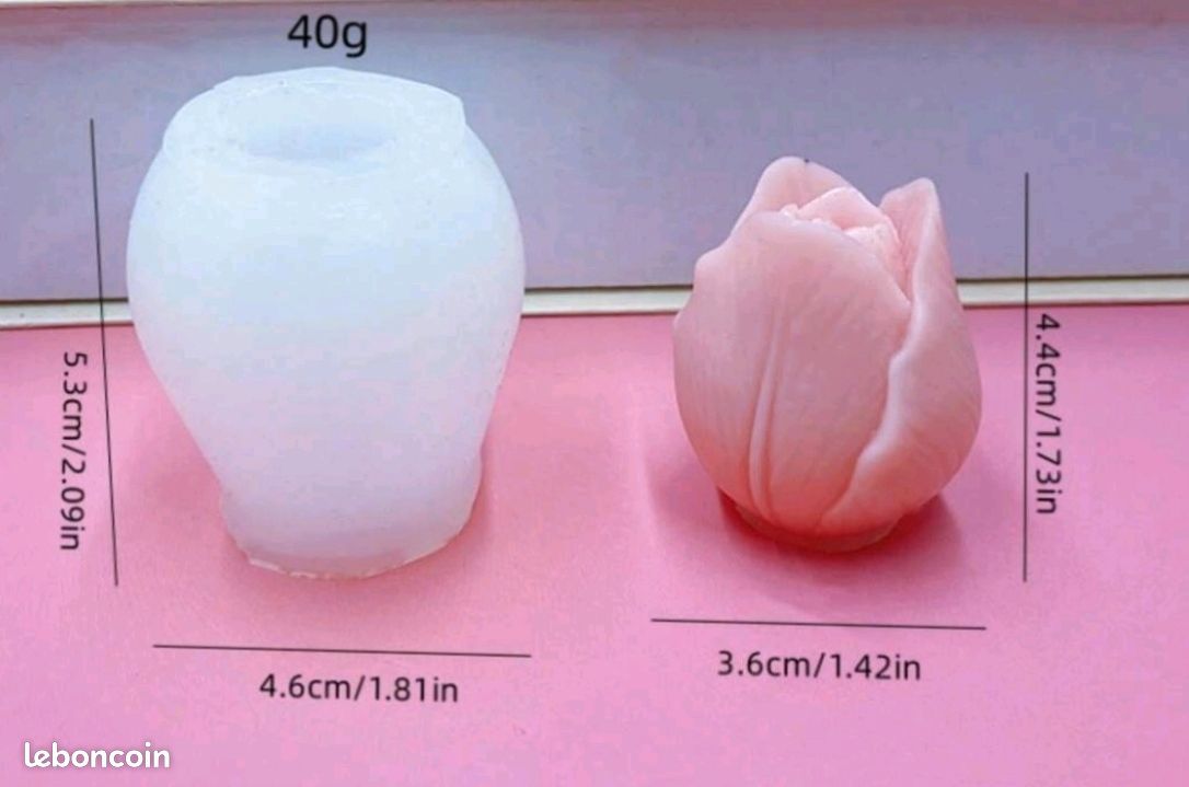 Moule En Silicone Pour Bouquet De Tulipes 3D, Bricolage De Bougies Aromatiques, Moules D'ornement En Plâtre, Cadeau Fait à La Main, Fournitures De Fabrication De Bougies à Savon