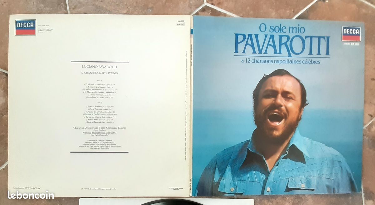 Lot de 4 albums vinyles 33 tr Pavarotti (image 1)