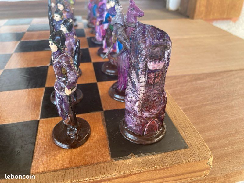 Figurines D'échec Mokarex - Personnages Médiévaux En Plastique à Peindre - Jeu D'échecs