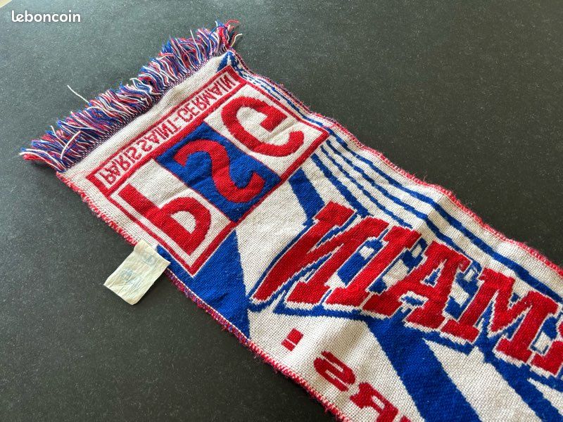 Paris sg ancienne echarpe football officielle géante en ance | Clasf