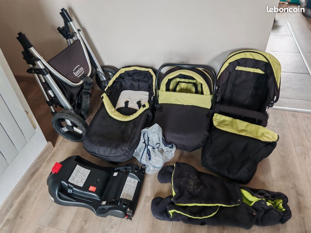 Kangourou Poussette Trio Looping Oakland Roues Poussette Trio