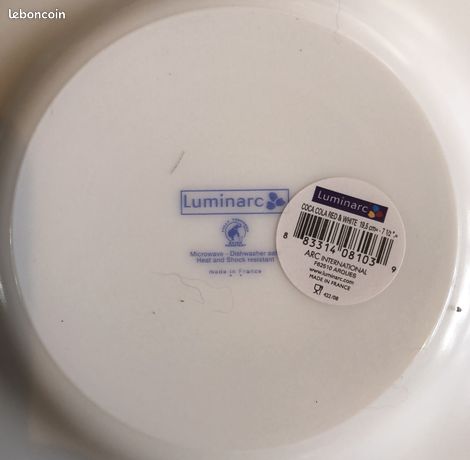 Coca-Cola - Verres Luminarc / Métalliques - Lot de 6 Unités