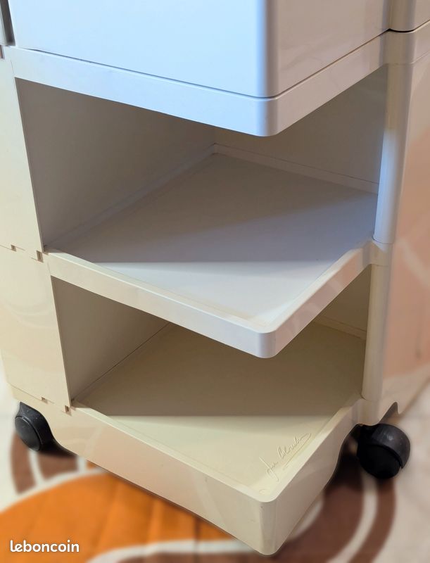 Meuble de rangement Boby A 52 cm - 3 tiroirs Design blanc Joe