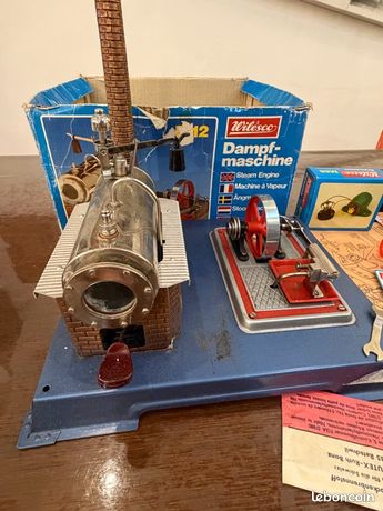 Machine à Vapeur WILESCO D8 – Très Bon état – Boîte D'origine – Ouest-allemande