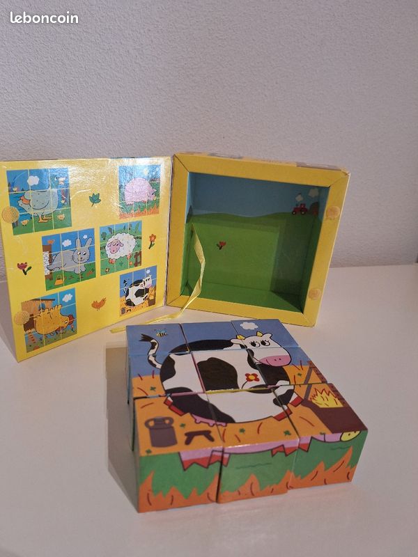 Djeco 9 cubes puzzle ferme (image 5)