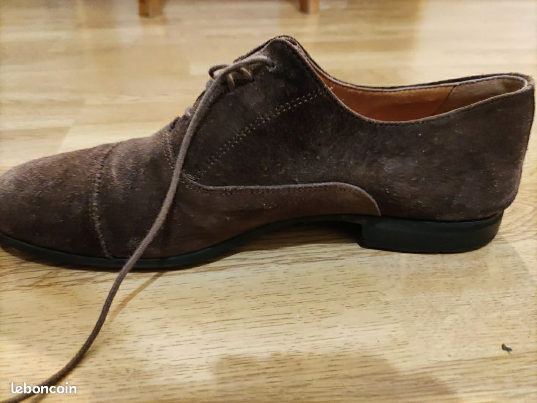 Chaussures daim marron 41 (image 3)