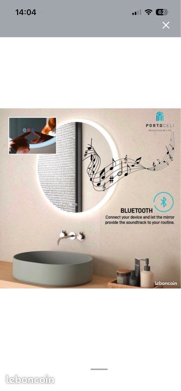 Miroir led Bluetooth salle de bain (image 6)