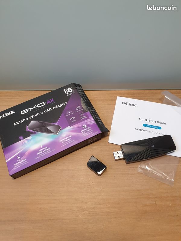 Clé Wifi 6 USB 3.0 802.11AX, Dongle Wi-Fi 5Ghz, 1800Mbps, Double Bande, 2.4/ 5Ghz Clé Wifi 6 USB 3.0 802.11AX, Dongle Wi-Fi 5Ghz, 1800Mbps, Double Bande, 2.4/ 5Ghz