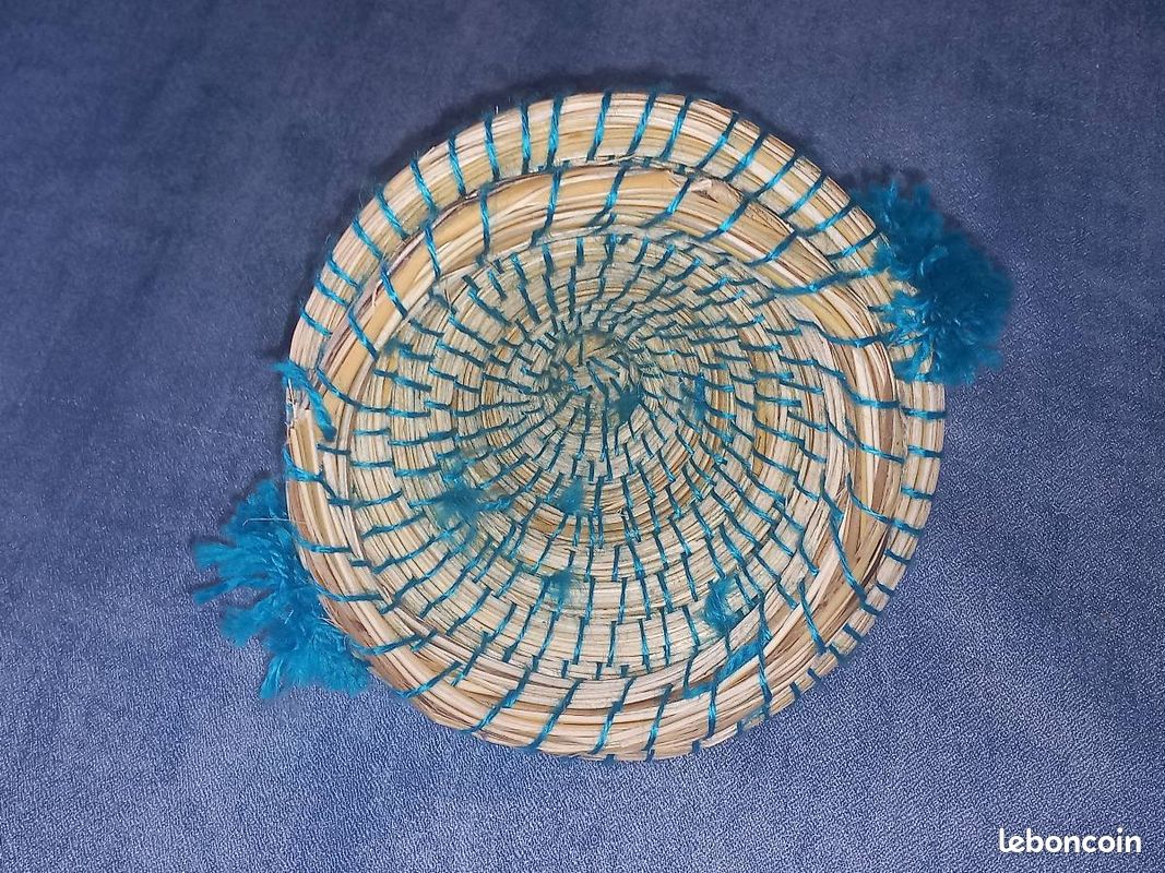 Dessous De Tajine En Osier Naturel 30 Cm – Artisanat Marocain Authentique, Fait Main Marrakech