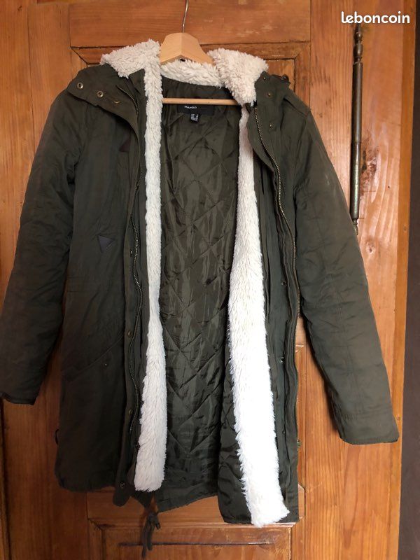 Doudoune Longue Doudoune Kaki Femme Mango Anorak Matelassé à