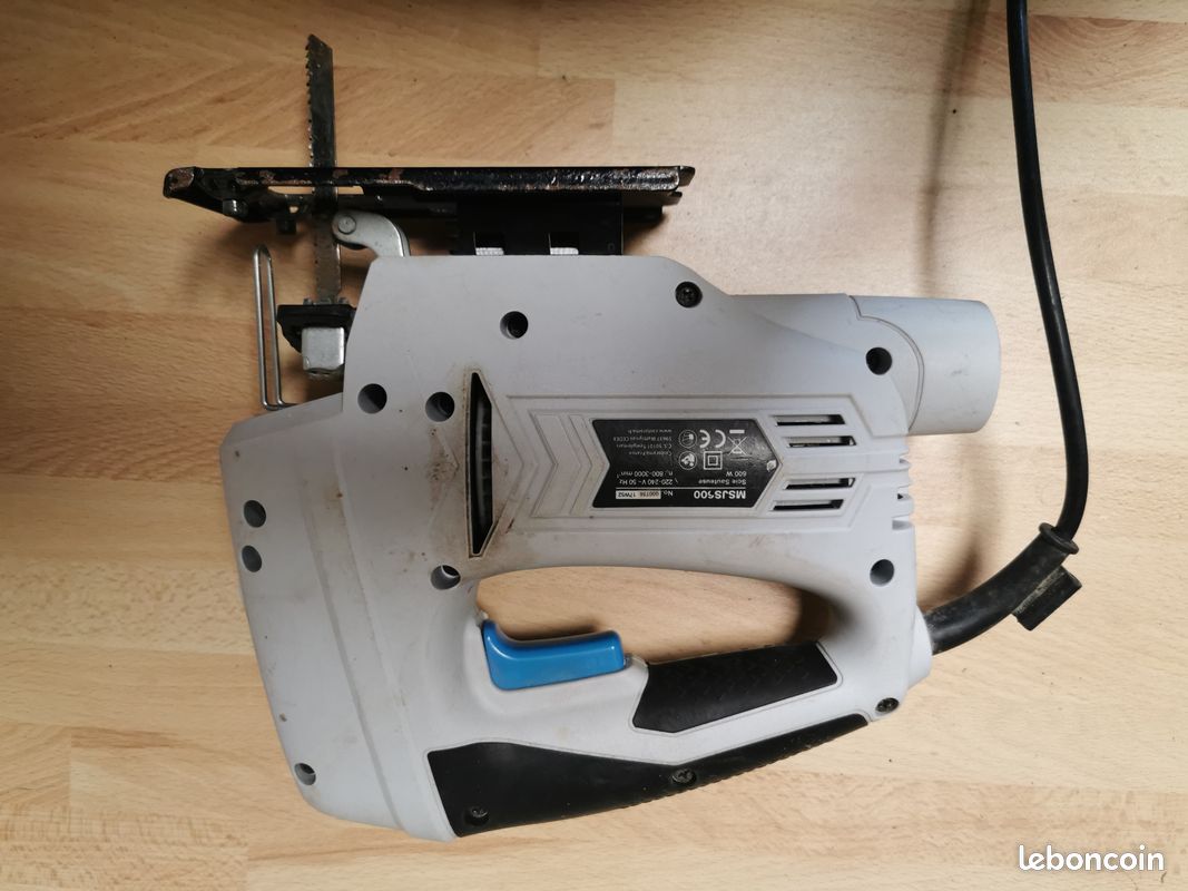 Lot 3 outils filaires Mac Allister : Rabot 900W + Scie sauteuse 600W + Scie circulaire (image 6)