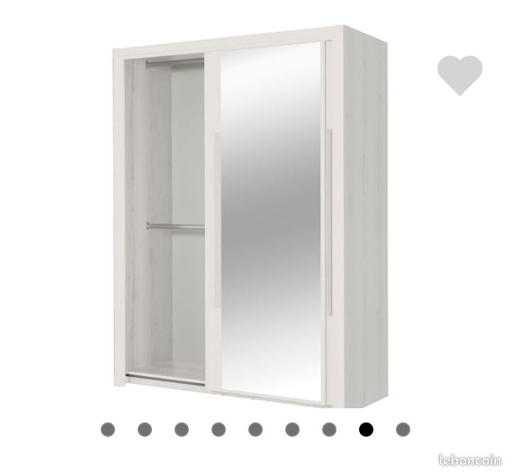 Armoire Conforama gris avec portes coulissantes miroir (image 4)
