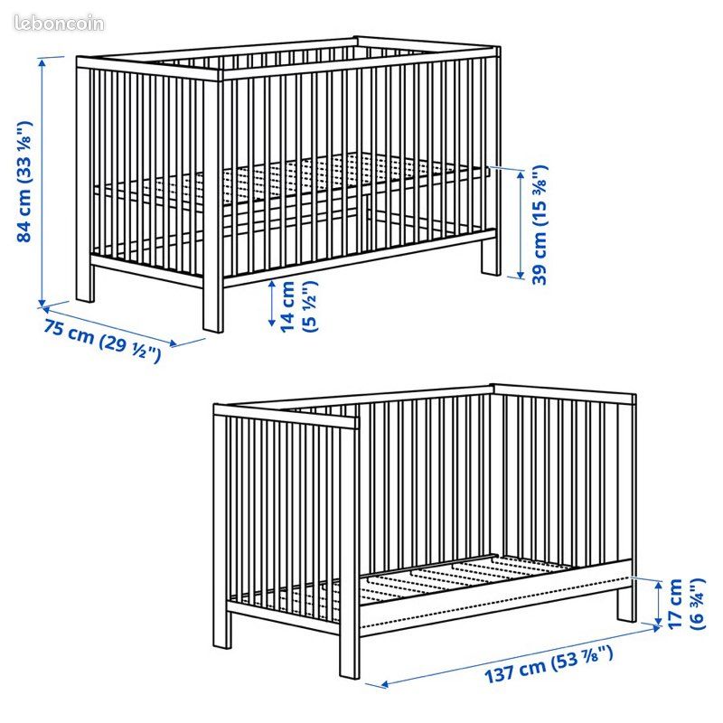 Lit bébé gulliver ikea (image 2)