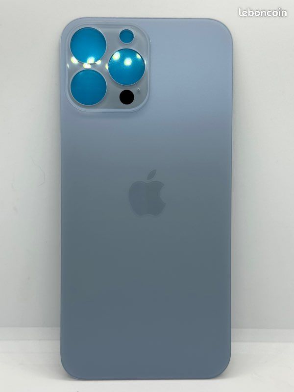 Vitre Arrière IPhone 13 Pro Bleue Avec Adhésif - Remplacement Facile, Marque Globalstock
