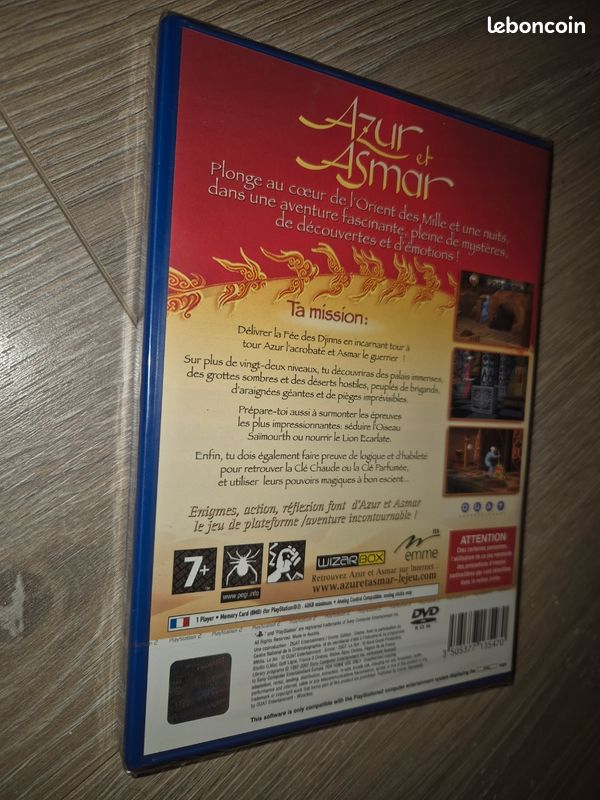 Jeu PS2 Azur Et Asmar - Version PlayStation 2, Très Bon État