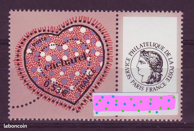 Bloc Feuillet Personnalisé France - Cacharel Avec 10 Timbres à 0,82 Euros