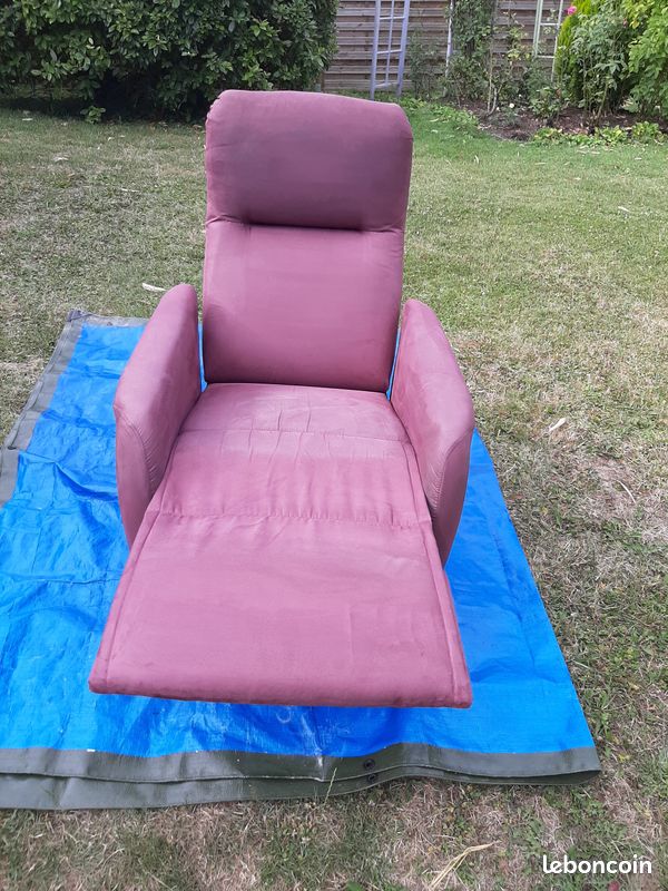 Fauteuil relax manuel micro fibre (image 1)