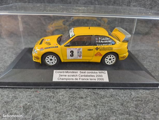Miniature 1/43 Seat Cordoba WRC Safari Rally 2000 - Auriol, Jaune, Métal, Collection