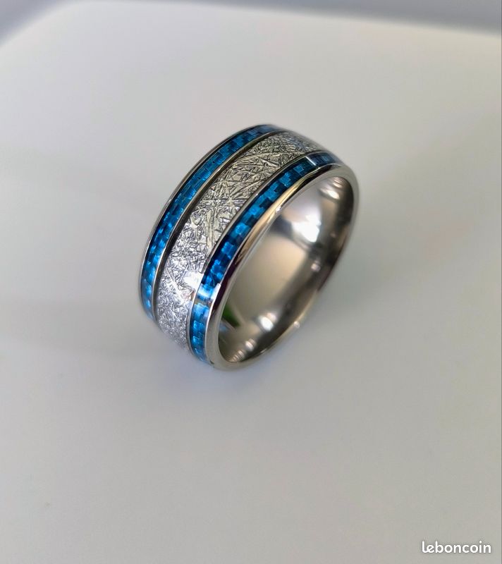 Bague homme design météorite, taille 13 Montres Bijoux