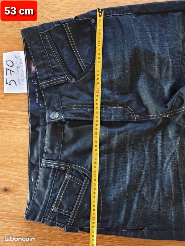 (570) Jean Teddy Smith Skinny Carrot Parfait état W36 L34 (image 2)