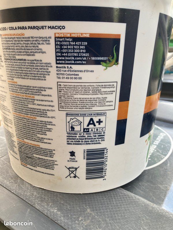Colle parquet Bostik 7 kg – Neuf – Polyuréthane MS (image 2)