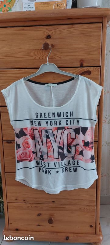 T-shirt femme manches courtes GEMO ( Taille M ) (image 1)