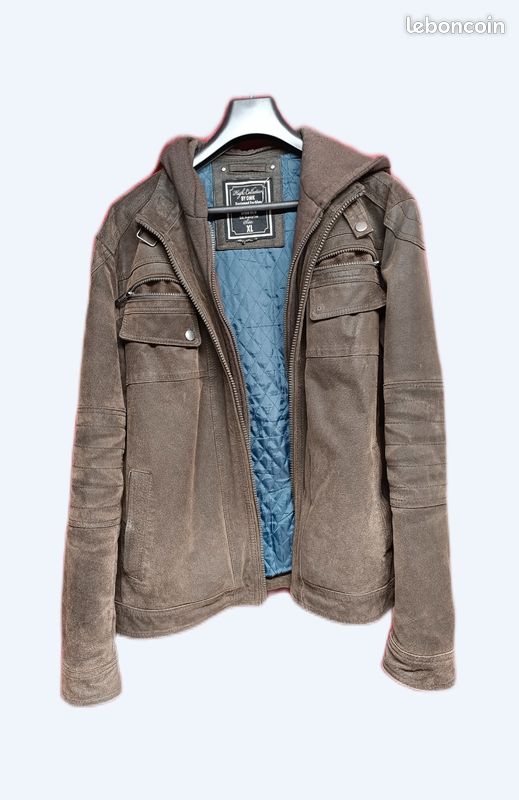 Blouson cuir homme XL (image 1)