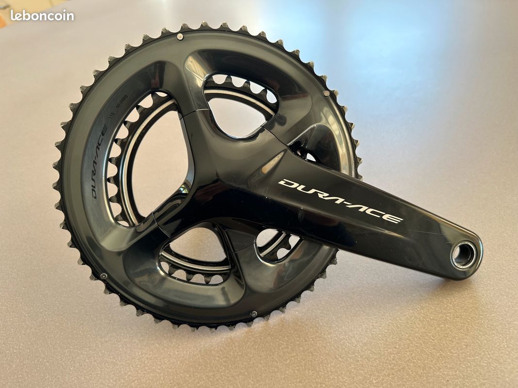 Pédalier Shimano Dura Ace 42/53 D'occasion – Longueur 172,5 Mm, Noir, Très Bon état (9/10)