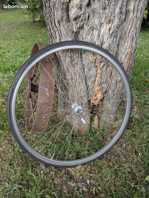 Roue avant mavic ma2 + campagnolo + continental ultra sport (image 1)