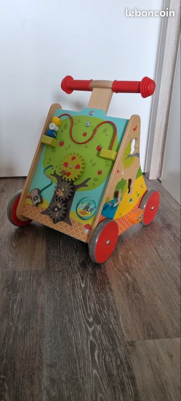 đŸ Trotteur en bois multi-activitĂ©s â Pour petits explorateurs en herbe (image 3)