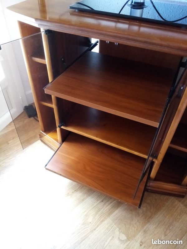 Meuble merisier TV et HIFI (image 2)