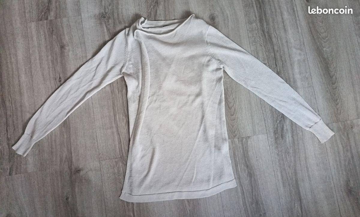 Gilet crème pailleté Mim XS (image 7)