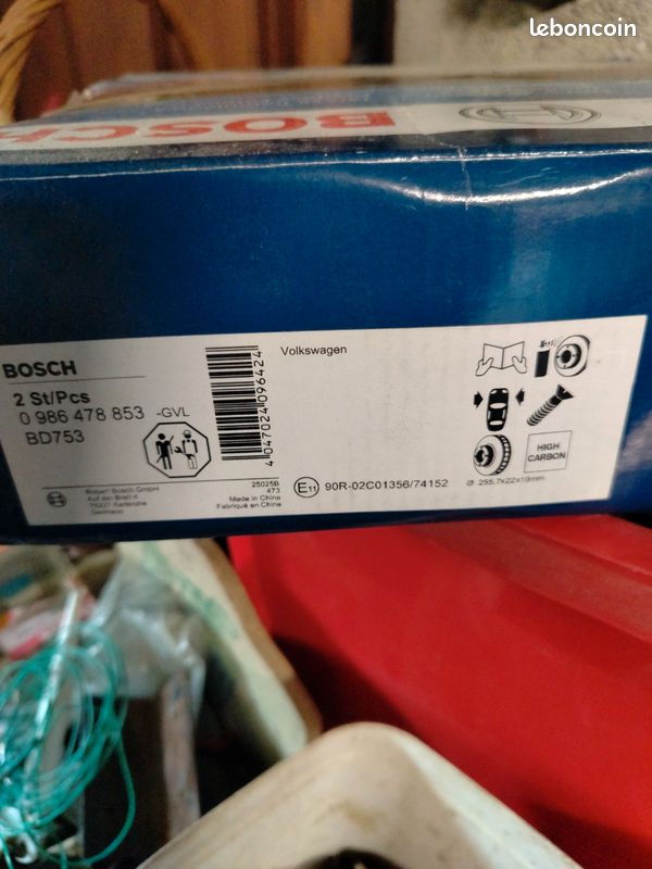 Disques de frein BOSCH (image 2)