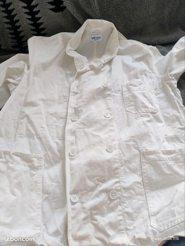 Veste de cuisine Vetra taille 52, 100% coton,made in France (image 2)