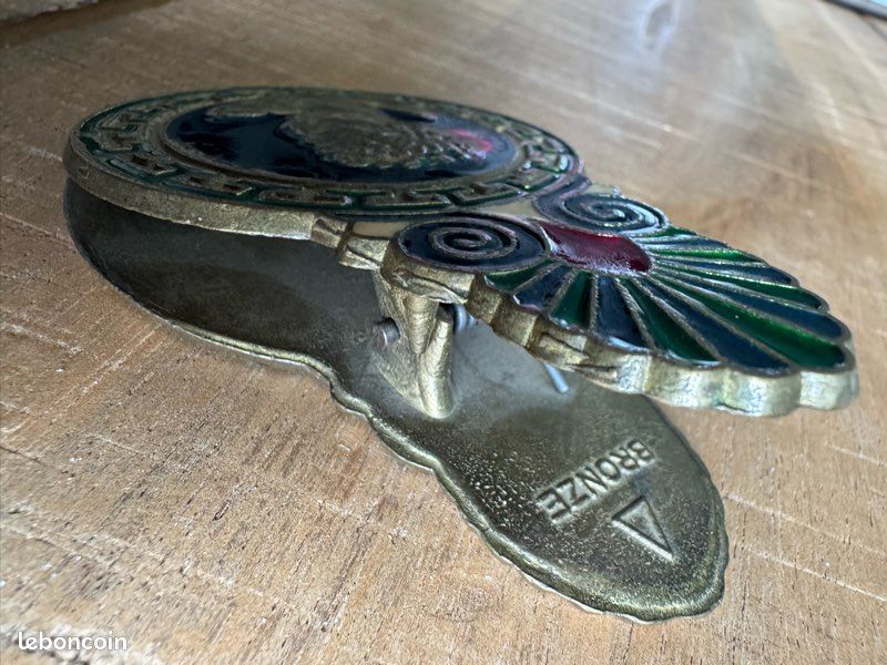 Pince à billets vintage des années 1960 plaquée avec applique