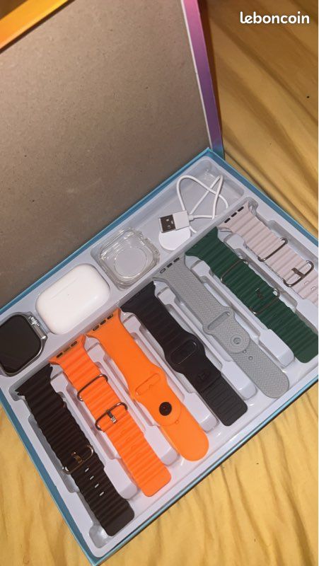 Montre connectée + 7 bracelets + accessoires (image 2)