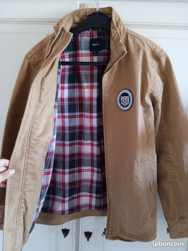 Veste en jean marron (image 2)
