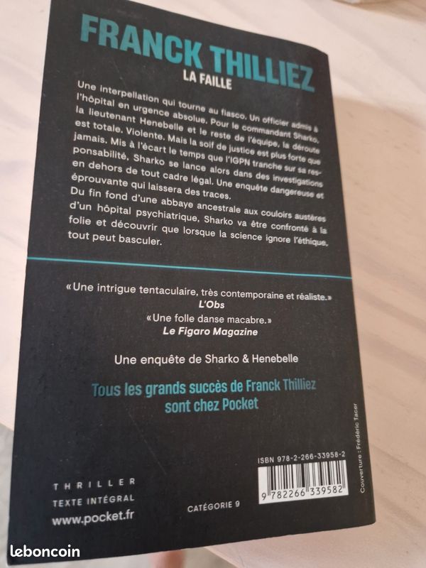 Livre de poche "Franck Thilliez" (image 2)
